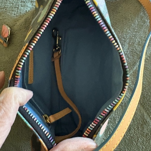 Dooney & Bourke Y2K Rainbow Heart Barrel Bag with matching change purse. - Picture 5 of 5